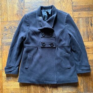 Women's INC Black Peacoat